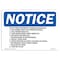 Signmission OSHA Notice Sign, 3.5" Height, 5" Width, End Of Week Shutdown (Flammable Material) Sign, Landscape OS-NS-D-35-L-12039 - alternate 1